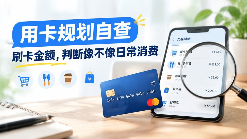 用卡规划自查：从刷卡金额判断交易是否像日常消费