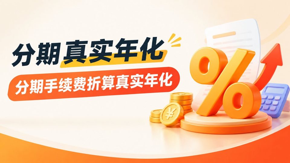 分期真实年化：把分期手续费折算成真实年化利率