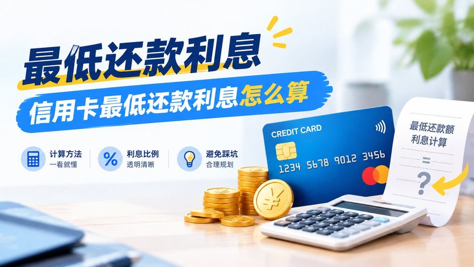 信用卡最低还款利息怎么算：计算方法、利息比例与避免踩坑三项说明