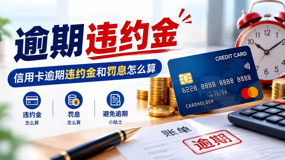 信用卡逾期违约金和罚息怎么算：违约金、罚息、避免逾期三项说明
