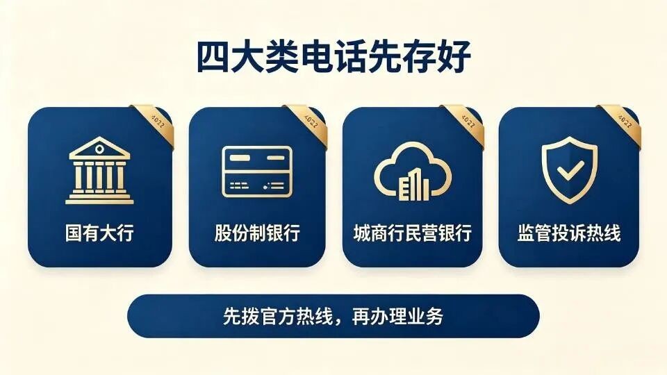 收藏!这份2026各银行官方客服电话+一键转人工指南